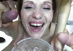 太阳镜的婊子为人做了自制口交